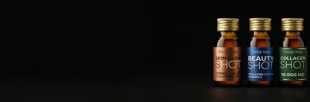 Premium luxury apothecary bottle wellness shot